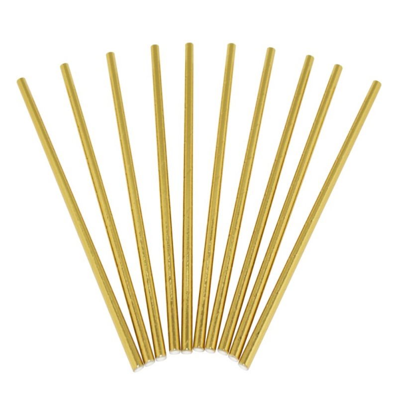 PAPER STRAWS GOLD 24-PACK PAPER STRAWS GOLD 24-PACK